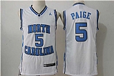 North Carolina #5 Marcus Paige White Basketball Swingman Stitched Jerseys,baseball caps,new era cap wholesale,wholesale hats